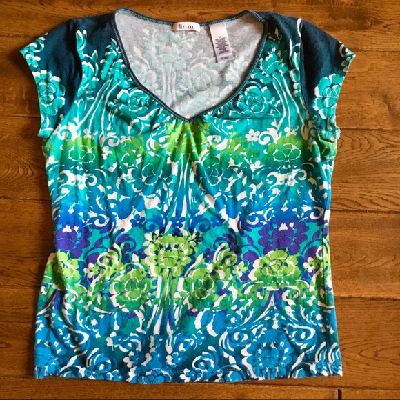 Liz & Co. Patterned Top - Picture 1 of 4